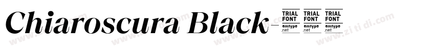 Chiaroscura Black字体转换